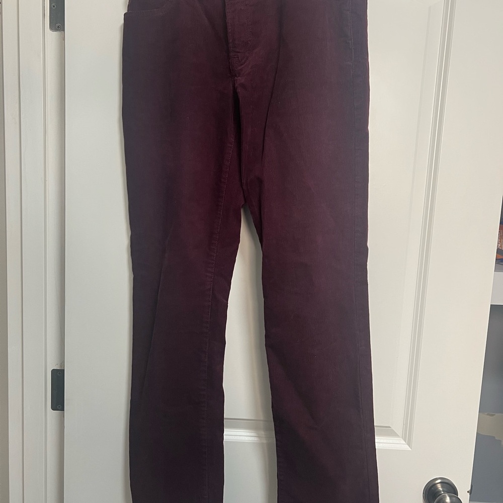 Aeropostale Burgundy Corduroy Skinny Pants